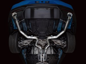 Ford Mustang Performance Exhaust - AWE Tuning - Cat-Back Track - Chrome Silver - 2024+